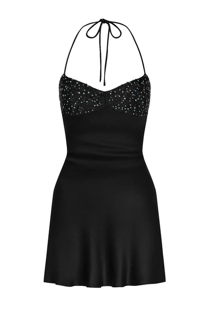 Spaghetti Straps Lace Up Satin Mini Homecoming Dress