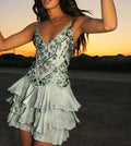 Vintage Embroidery Beaded Homecoming Dress A-Line Backless Party Dress Short Cocktail Dress TP4614