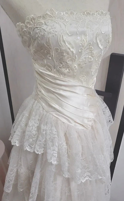 girlhomeshops--White Long Elegant Tulle Ball Gown Wedding Dress gh5565