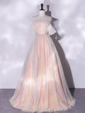 New Shiny  A Line Off The Shoulder Lace Long Prom Dresses ,Off The Shoulder Lace Long  Formal Evening Dresses GG083