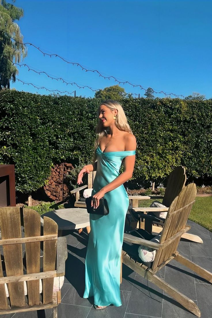 Simple Mermaid Off The Shoulder Satin Long Prom Dress,Evening Dress GG1231