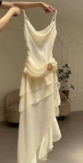 Sweet A Line Spaghetti Straps Chiffon Long Prom Dress,Evening Dress GG1433