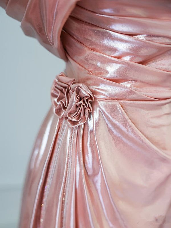 Pretty A Line Off The Shoulder Satin Long Prom Dress,Evening Dress GG1519