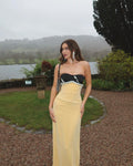 Chic Pretty Mermaid Strapless Satin Long Prom Dress,Evening Dress GG1756