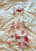 Fashion A Line Spaghetti Straps Chiffon Printing Flower Long Prom Dress,Evening Dress GG1988