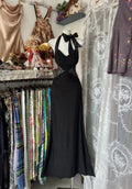 Charming Mermaid Halter Black Chiffon Lace Long Prom Dress,Evening Dress GG2078
