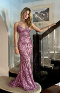 Gorgeous Mermaid Spaghetti Straps Satin Sequin Long Prom Dress,Party Dress,Evening Dress GG2163