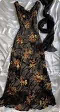 Vintage Mermaid Tulle Applique Long Prom Dress,Party Dress,Evening Dress GG2259