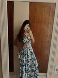 Unique A Line Spaghetti Straps Satin Printing Long Prom Dress,Party Dress,Evening Dress GG2263