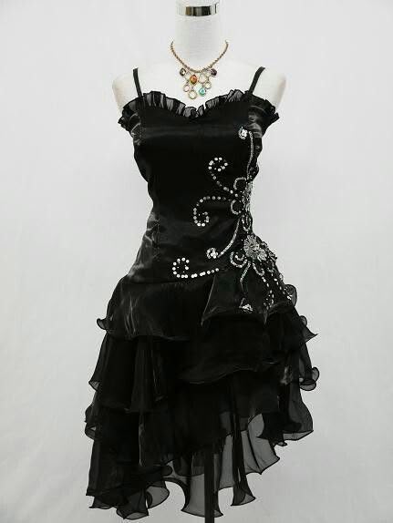 Stunning Mermaid Spaghetti Straps Black Satin Chiffon Short Prom Dress,Homecoming Dress,Evening Dress GG2343