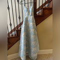 Pretty A Line Spaghetti Straps Satin Printing Long Prom Dress,Party Dress,Evening Dress GG2374
