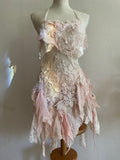 Stunning A Line Halter Satin Lace Applique Short Prom Dress,Homecoming Dress,Birthday Dress GG2443