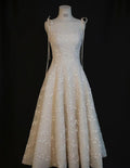 Elegant A Line Sapghetti Straps Lvory Applique Sequin Satin Long Prom Dress,Evening Dresses  GG259