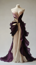 Vintage Mermaid Sweetheart Chiffon Long Prom Dress, Party Dress, Evening Dress GG2594