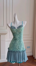 Chic A Line Spaghetti Straps Tulle Lace Short Prom Dress,Homecoming Dress,Birthday Dress GG2614