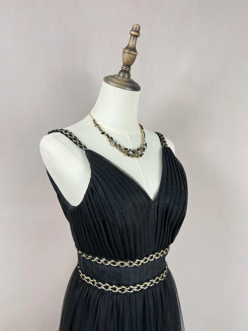 Classy A Line Spaghetti Straps Black Satin Tulle Feather Long Prom Dress, Party Dress, Evening Dress GG2729