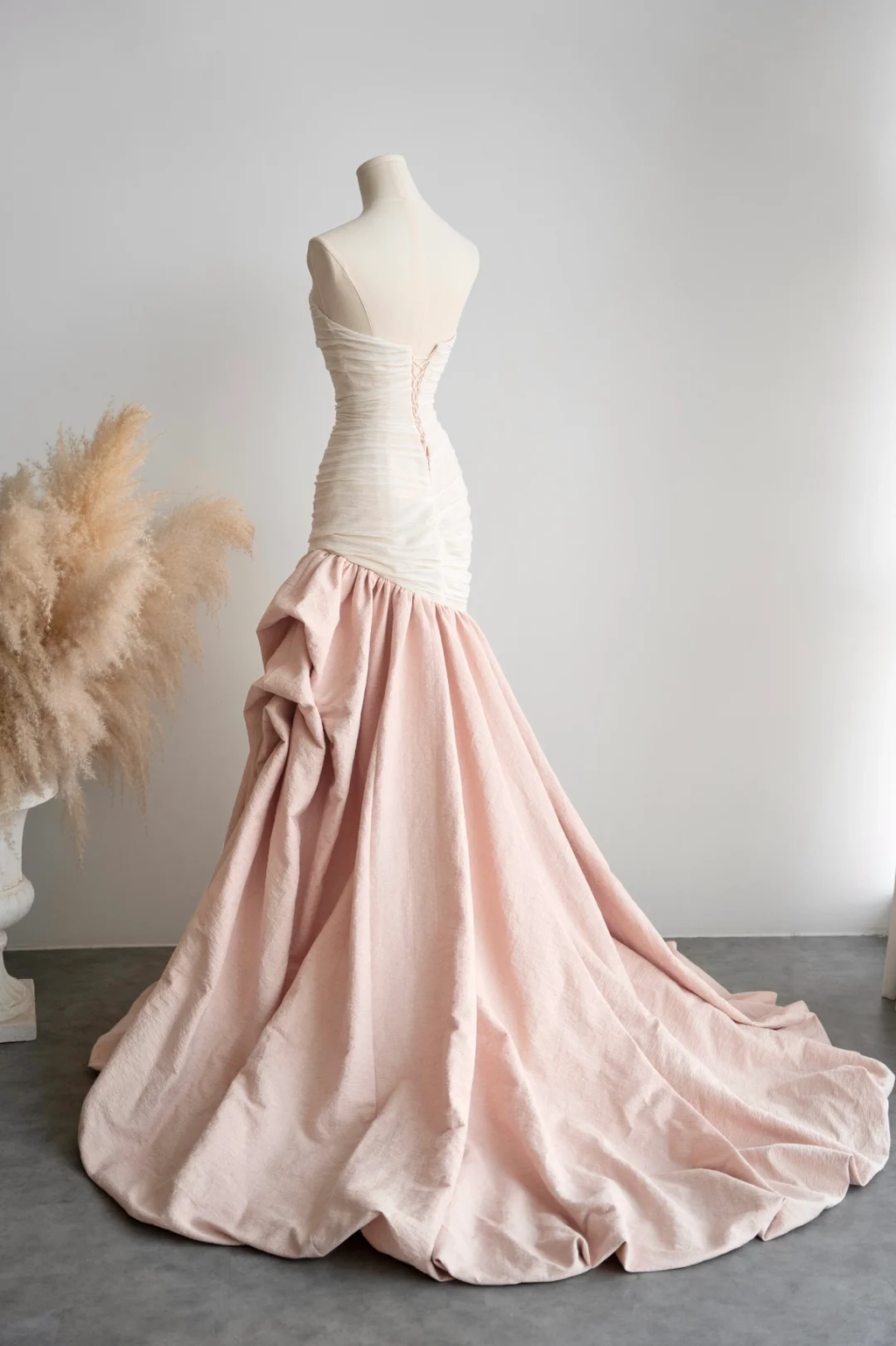 Classy Mermaid Strapless Satin Long Prom Dress, Party Dress, Evening Dress GG2816
