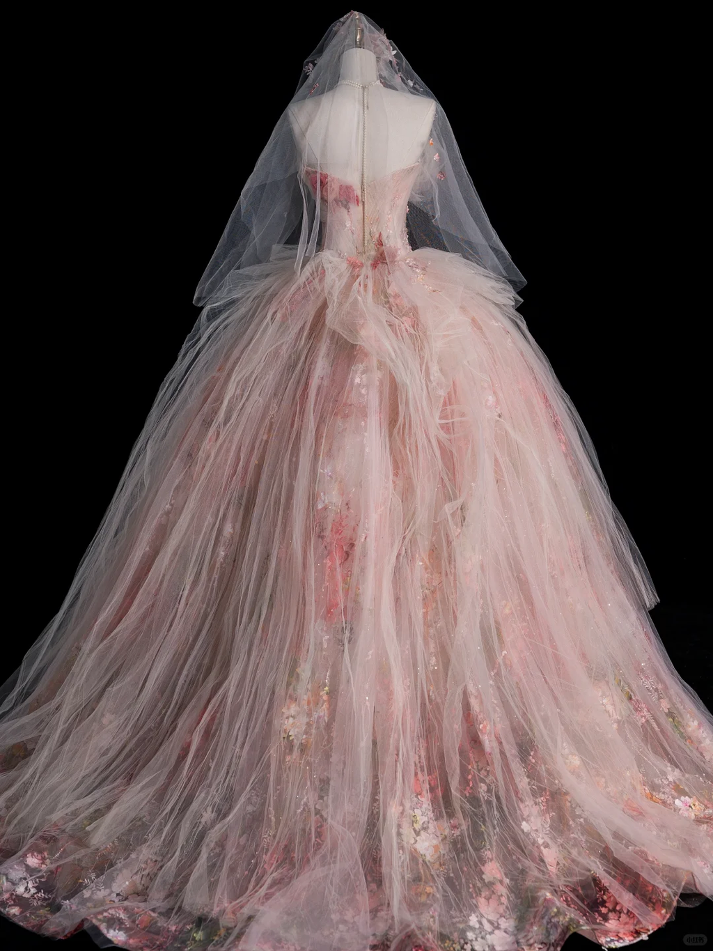 Stunning Ball Gown Strapless Tulle Appplique Long Prom Dress, Wedding Dress, Evening Dress GG2883