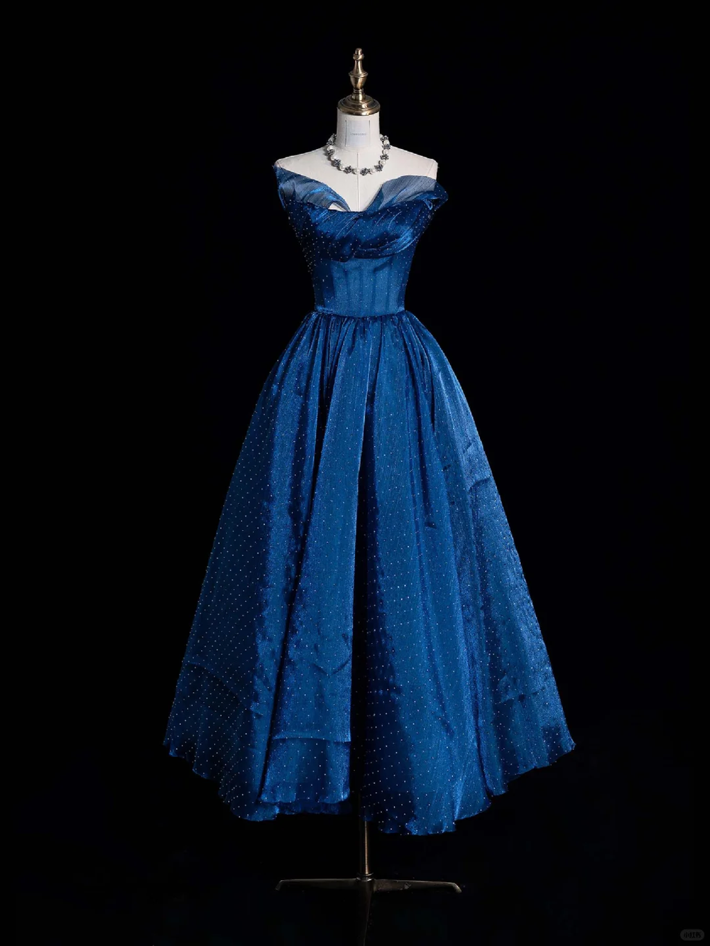Unique A Line Strapless Satin Tulle Beaded Long Prom Dress, Party Dress, Evening Dress GG2891