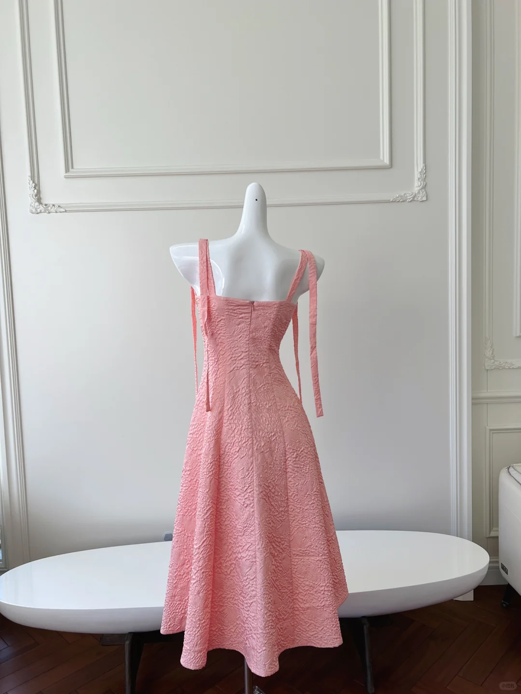 Cute A Line Spaghetti Straps Peach Satin Long Prom Dress, Party Dress, Evening Dress GG2900