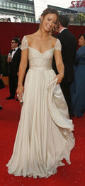 Classy A Line Off The Shoulder Chiffon Long Mother Of Bride Dress,Evening Dress GG3050