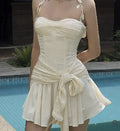 Unique A Line Halter Satin Short Prom Dress,Homecoming Dress,Birthday Dress GG3171