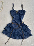 Vintage A Line Spsghetti Straps Satin Short Prom Dress,Homecoming Dress,Birthday Dress GG3203