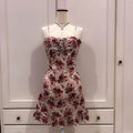 Cute A Line Spaghetti Straps Chifffon Floral Short Prom Dress,Homecoming Dress,Birthday Dress GG3272