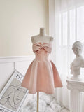 Cute A Line Spaghetti Straps Satin Short Prom Dress,Homecoming Dress,Birthday Dress GG3338