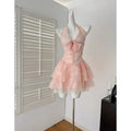 Cute Pink A Line Halter Chiffon Short Prom Dress,Homecoming Dress,Birthday Dress GG3391