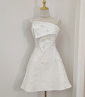 Elegant A Line Spaghetti Straps Satin Applique Short Prom Dress,Homecoming Dress,Birthday Dress GG3491