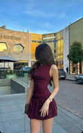 Elegant A Line Satin Short Prom Dress,Homecoming Dress,20th Birthday Dress GG3639