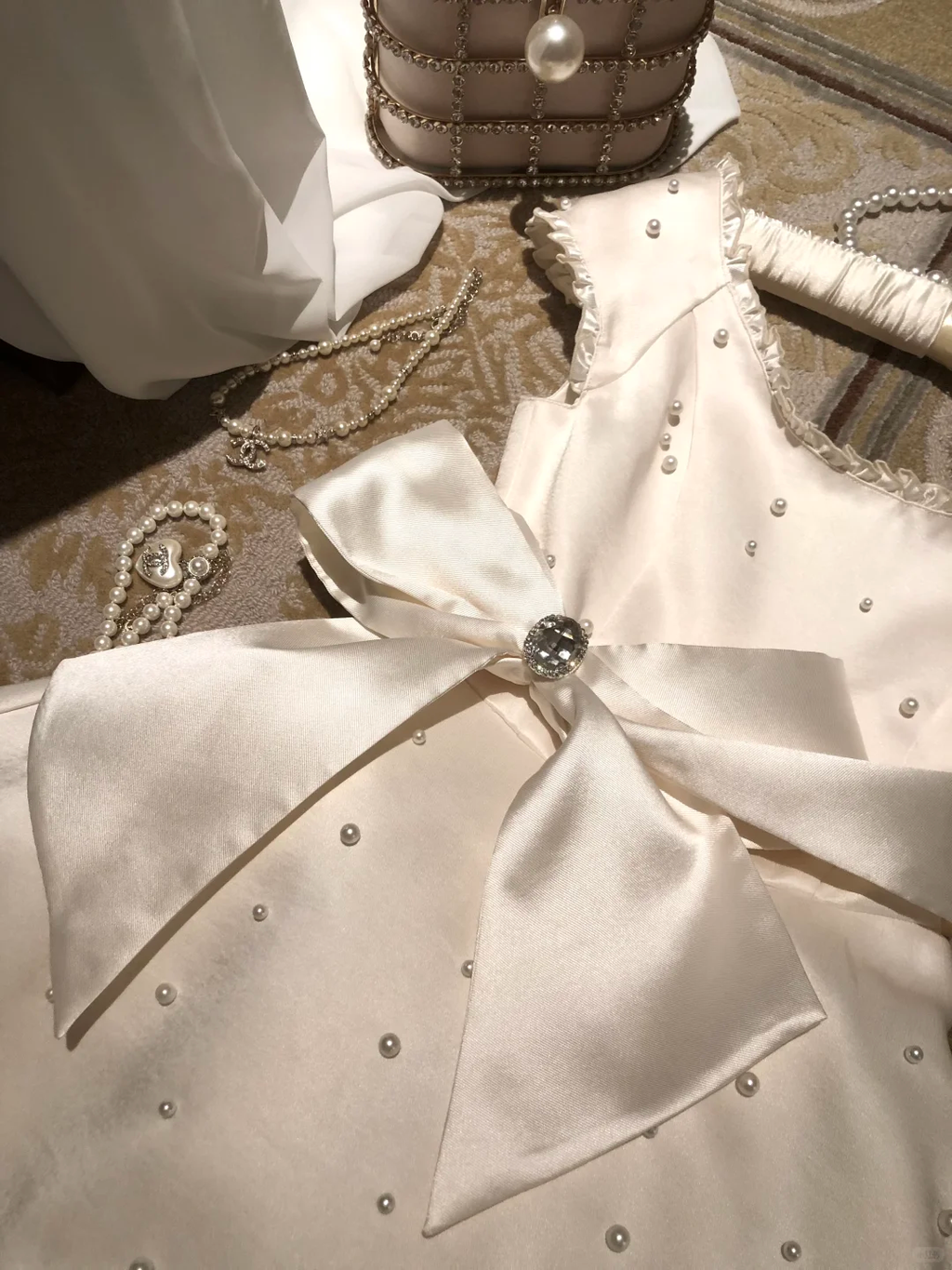 Sweet 16th A Line U Neck Satin Beads With Bow Short Homecoming Dress,Summer Birthday Dress GG3687