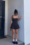 Charming A Line Halter Satin Printed Short Homecoming Dress,Summer 19th Birthday Dress GG3757