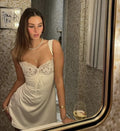 Charming A Line Sweetheart Satin Lace Short Homecoming Dress,Summer 21th Birthday Dress GG3767