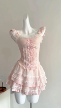 Pink A Line Square Satin Lace Short Homecoming Dress,Summer 17th Birthday Dress GG3804