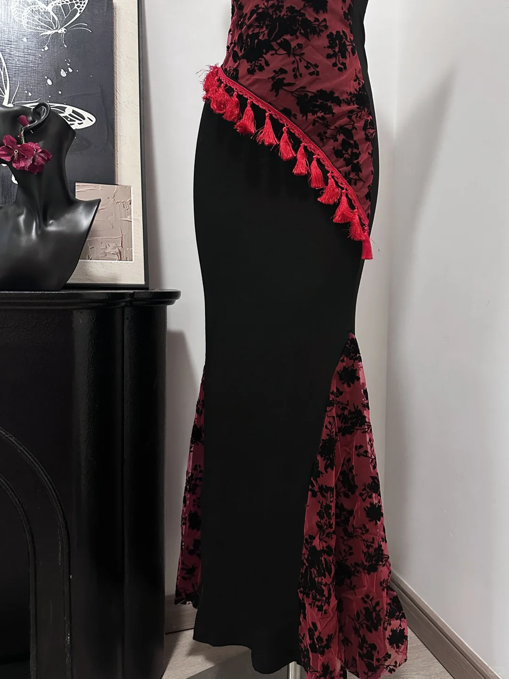 Unique Mermaid Spaghetti Straps Satin Applique Long Prom Dress,Party Dress,Evening Dress GG3868