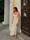 Classy A Line Spaghetti Straps Satin Long Prom Dress,Party Dress,Evening Dress GG3882