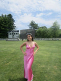 Pretty Mermaid Spaghetti Straps Satin Long Prom Dress,Party Dress,Evening Dress GG3890