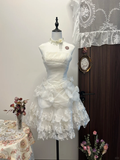 Pretty A Line Strapless Satin Lace Beads Short Homecoming Dress,Summer 16th Birthday Dress GG3939