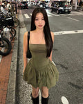Cute A Line Spaghetti Straps Satin Short Homecoming Dress,Summer 19th Birthday Dress GG3994