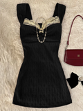 Black A Line Sweetheart Satin Lace Short Homecoming Dress,Summer 19th Birthday Dress GG4069