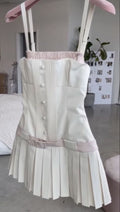 Pretty A Line Spaghetti Straps Satin Pleated Short Homecoming Dress,Summer 18th Birthday Dress GG4155
