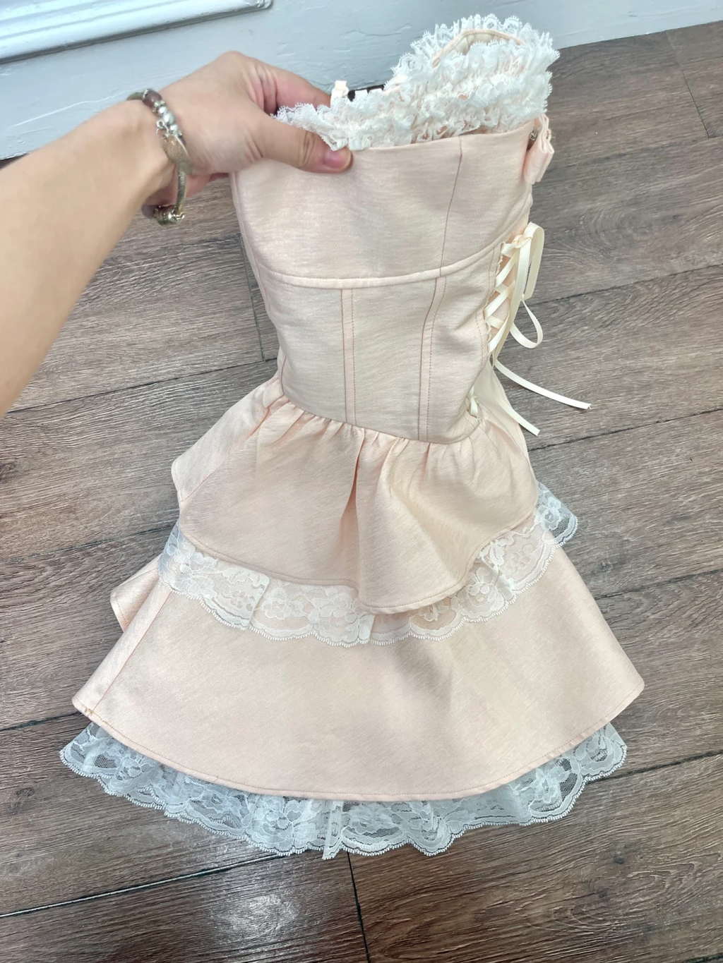 Sweet A Line Spaghetti Straps Satin Lace Short Homecoming Dress,Summer 16th Birthday Dress GG4204