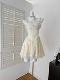 Sweet A Line Beads Spaghetti Straps Tulle Lace Short Homecoming Dress,Summer 18th Birthday Dress GG4356