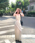 Chic Mermaid Strapless Polka Dots Satin Long Prom Dress,Party Dress,Formal Evening Dress GG4520