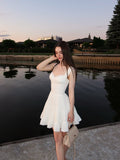 Classy A Line Sweetheart Satin Short Homecoming Dress,Summer 19th Birthday Dress GG4532
