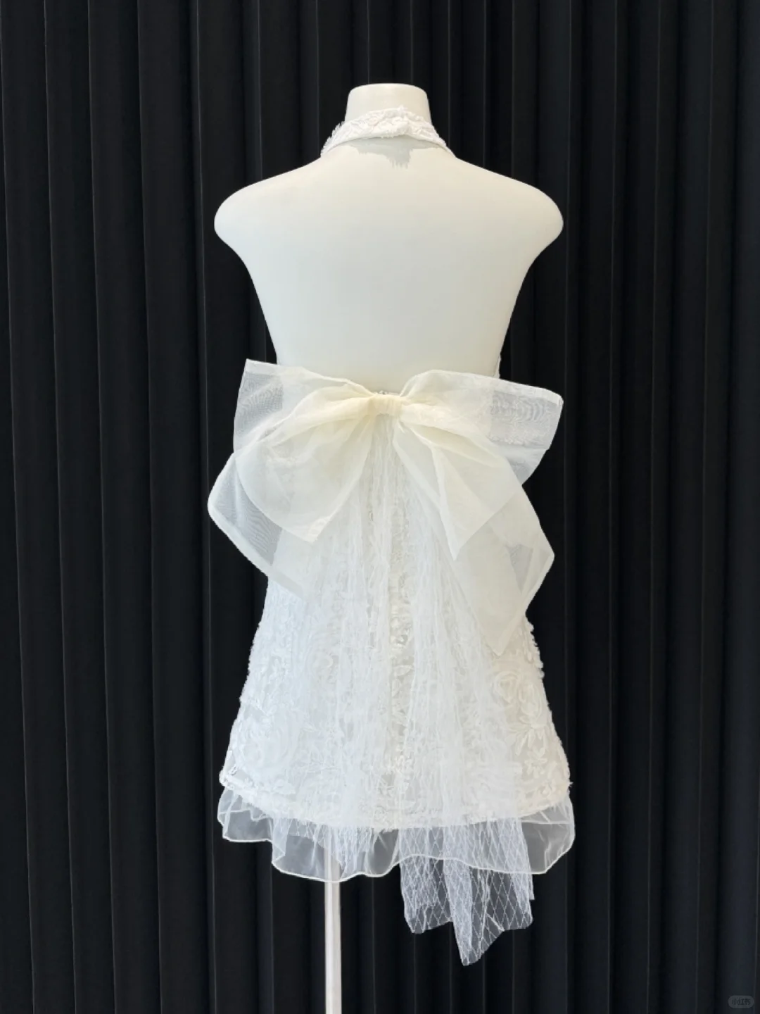 Fairy A Line Halter Lace Tulle Backless With Bow Short Homecoming Dress,Vacation Dress,Summer 19th Birthday Dress GG4682