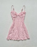 Sweet Pink A Line Spaghetti Straps Lace Short Homecoming Dress,Vacation Dress,Summer 18th Birthday Dress GG4800
