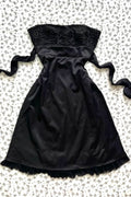 Chic Black A Line Strapless Satin Short Homecoming Dress,Vacation Dress,Summer 19h Birthday Dress GG4825